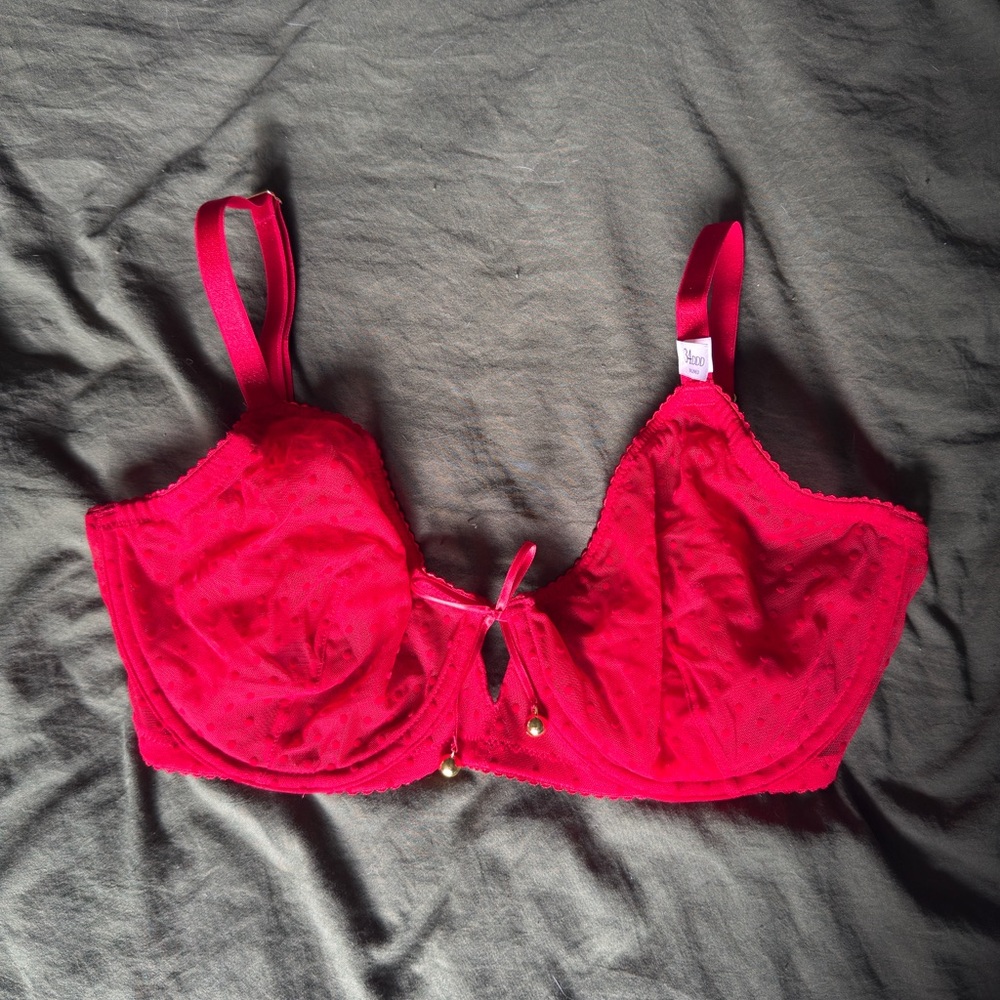 Victoria's Secret Red Lace Underwire Bra